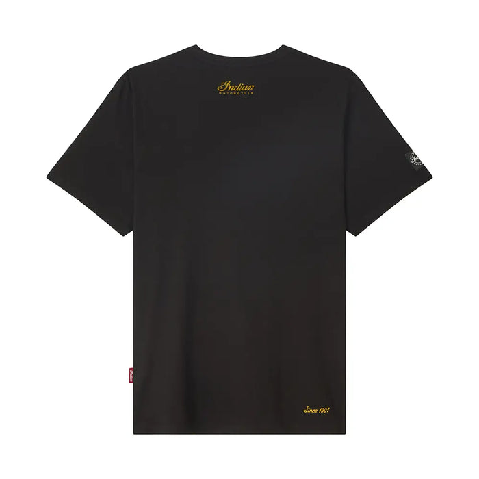Indian Motorcycle Men's Distressed Headdress T-Shirt, Black | 2866608