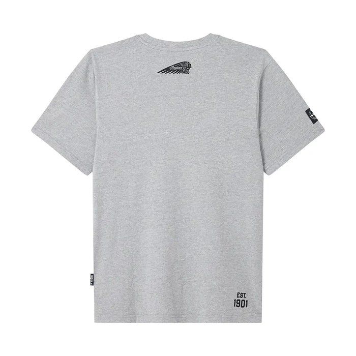 Indian Motorcycle Men's Block Circle Icon T-Shirt, Gray | 2866609
