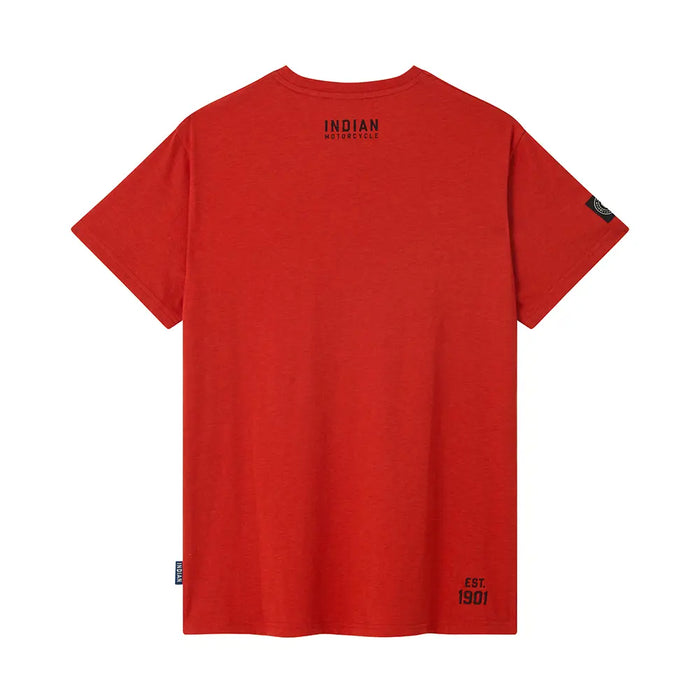 Indian Motorcycle Men's Outline Headdress T-Shirt, Red | 2866611