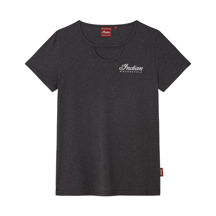 Indian Motorcycle Women's Diamante Headdress T-Shirt, Gray | 2866626