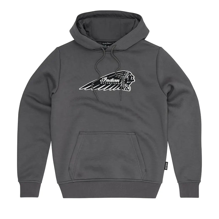 Indian Motorcycle Women's Outline Headdress Hoodie, Gray | 2866634