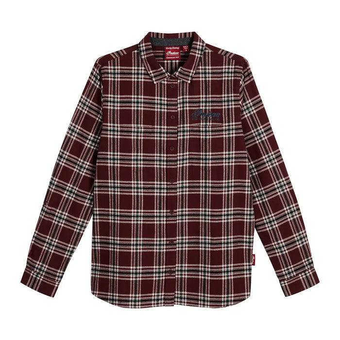 Indian Motorcycle Women's Pittsburgh Plaid Shirt, Red | 2866635