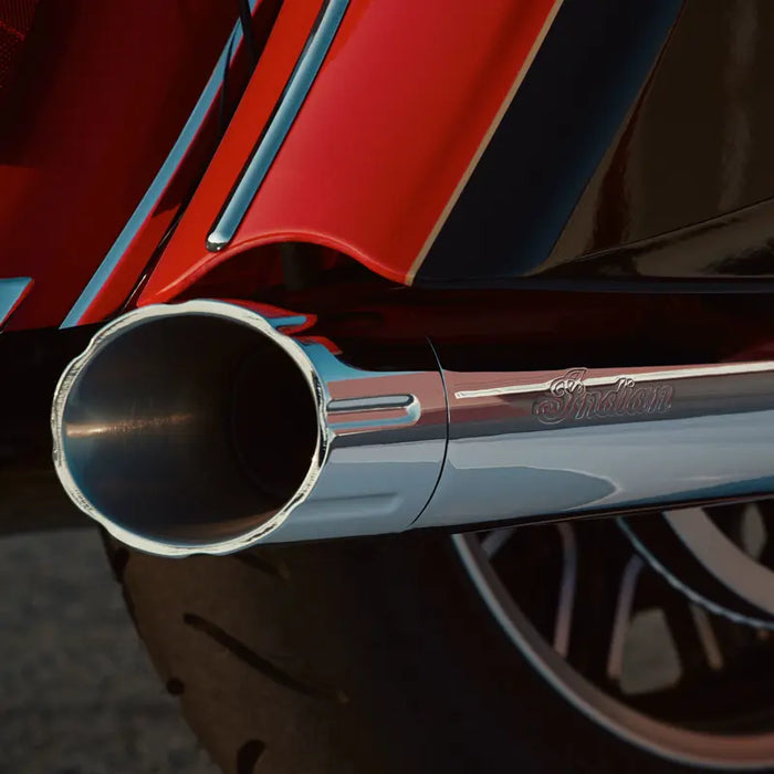 Indian Motorcycle Six Shooter Exhaust Tips, Chrome | 2879530-156