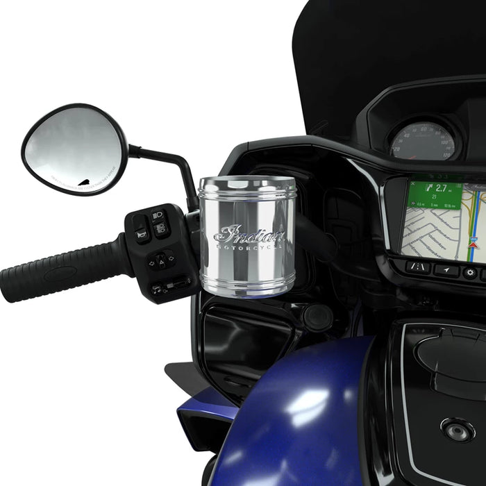 Indian Motorcycle Pinnacle Cup Holder, Chrome | 2880137 - Bair's Powersports