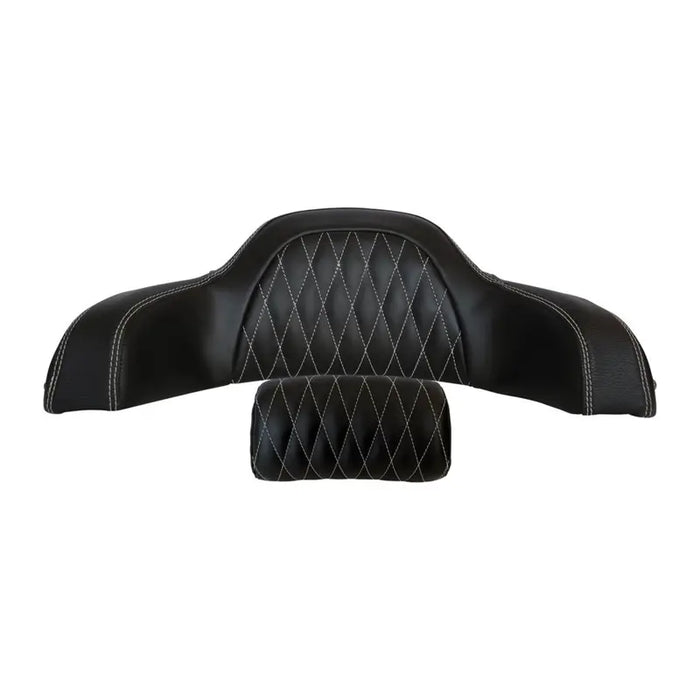 Indian Motorcycle Genuine Leather Quilted Trunk Passenger Backrest Pad, Black | 2880284-02