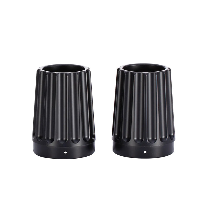 Indian Motorcycle Grooved Exhaust Tips, Black | 2880799-266