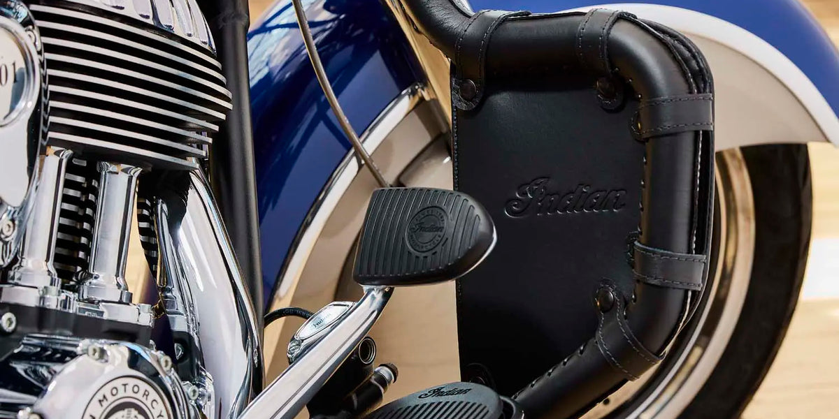 Indian Motorcycle Genuine Leather Mustache Highway Bar Wraps