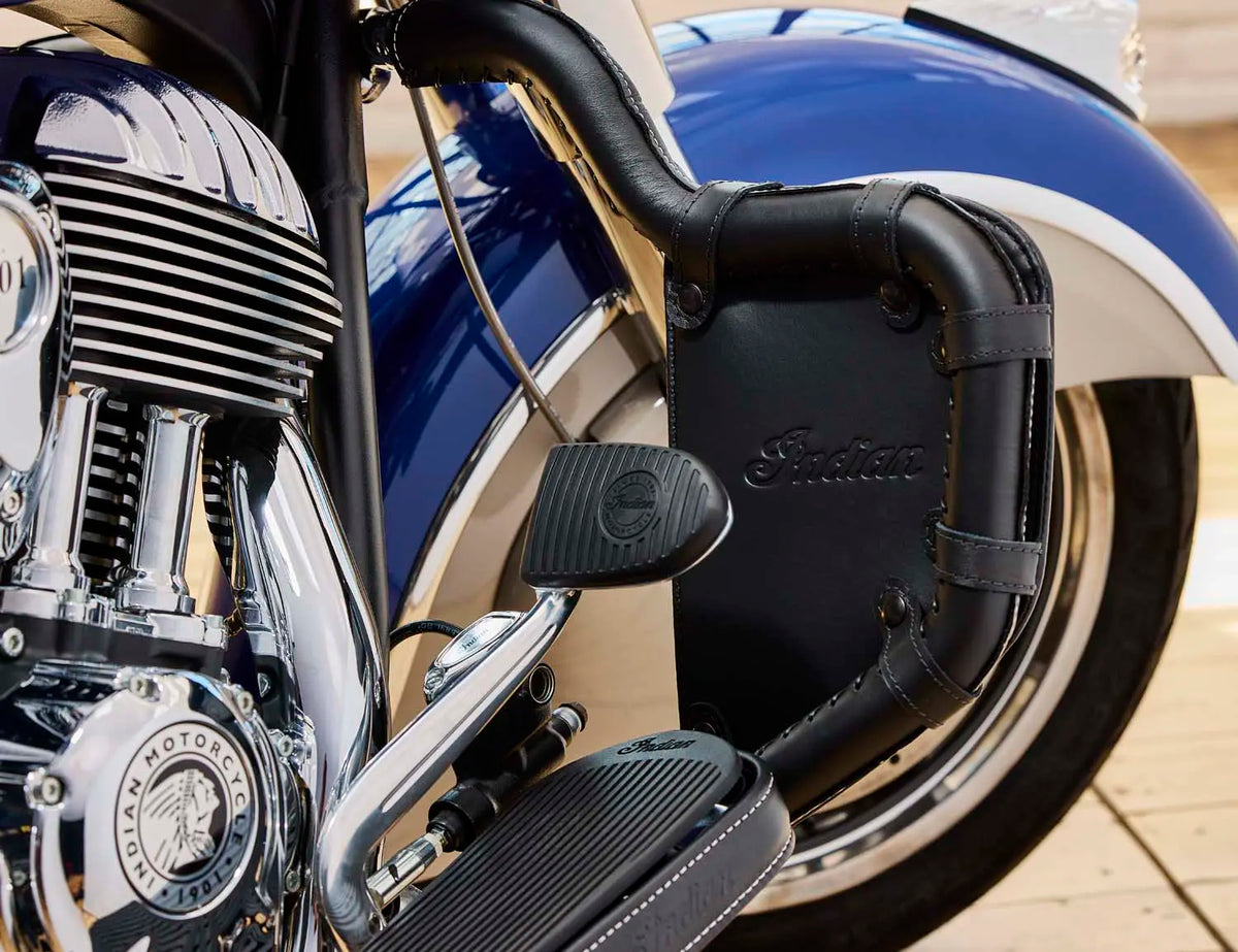 Indian Motorcycle Genuine Leather Mustache Highway Bar Wraps