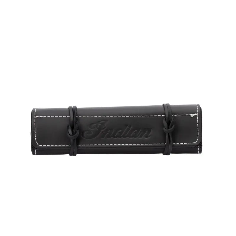 Indian Motorcycle Genuine Leather Fork Bag Tool Roll, Black