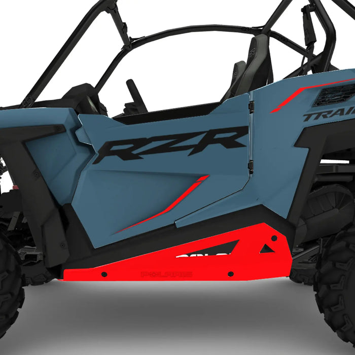 Polaris Low Profile Rock Sliders, 2-Seat, Indy Red | 2881587-293