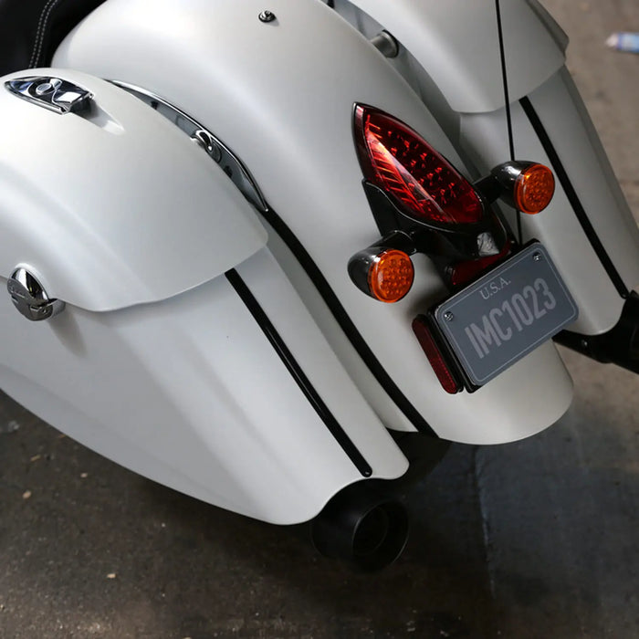 Indian Motorcycle Saddlebag Trim in Black, Pair | 2881769