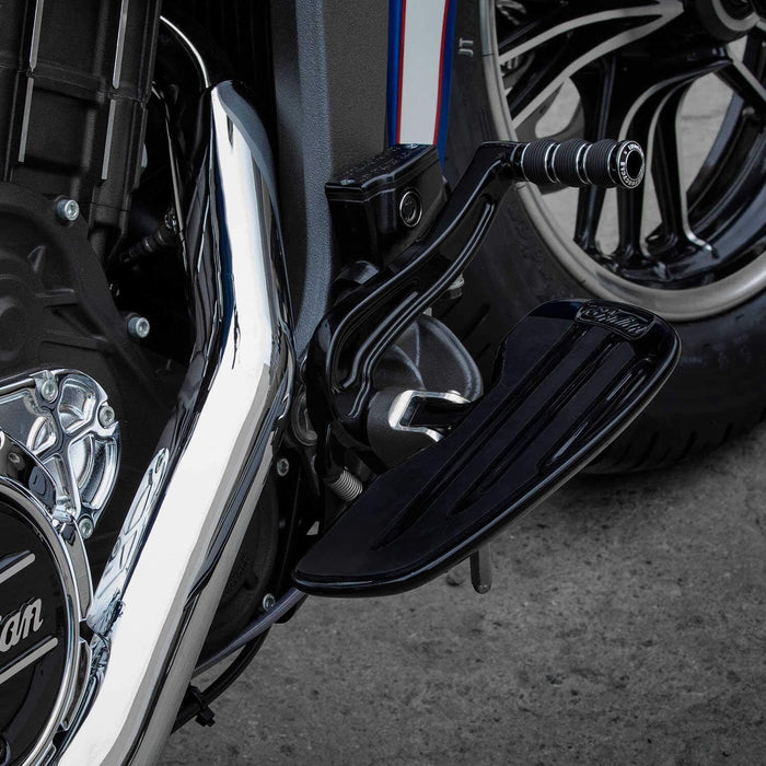 Indian Motorcycle Rider Floorboards with Inlays, Gloss Black | 2883056-266