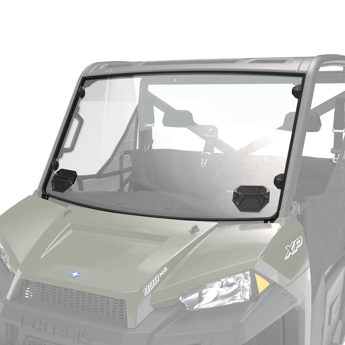 Polaris Lock & Ride Full Windshield Vented - Hard Coat Poly | 2883266