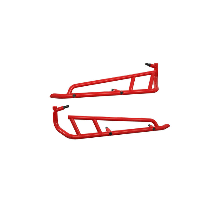 Polaris Heavy Duty Kick Out Rock Sliders, 2-Seat, Red | 2884473-293