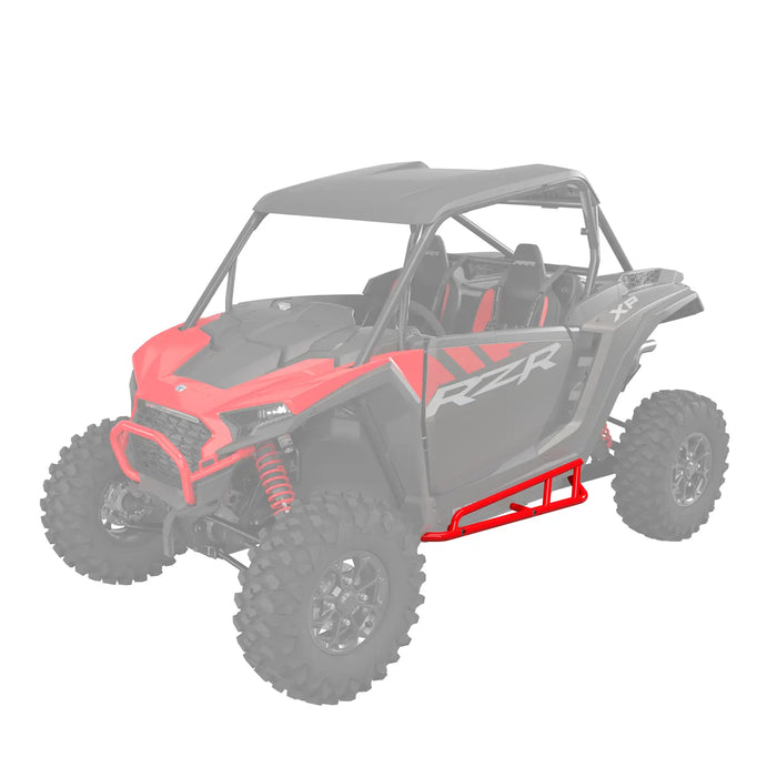 Polaris Heavy Duty Kick Out Rock Sliders, 2-Seat, Red | 2884473-293