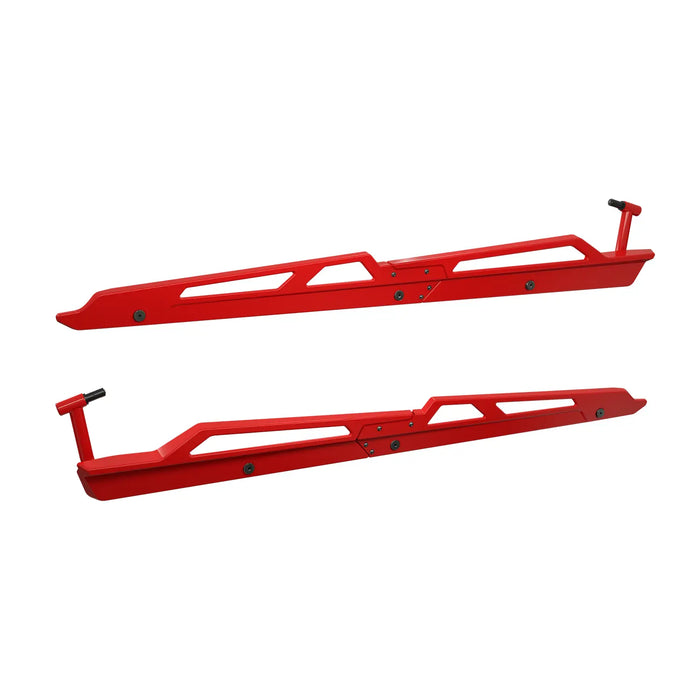 Polaris Low Profile Rock Sliders, 4-Seat, Red | 2884511-293