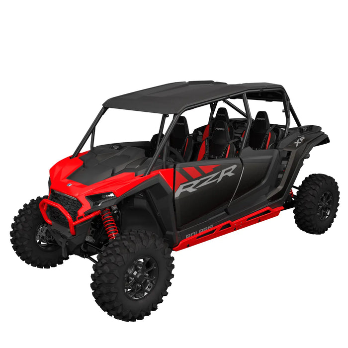 Polaris Low Profile Rock Sliders, 4-Seat, Red | 2884511-293