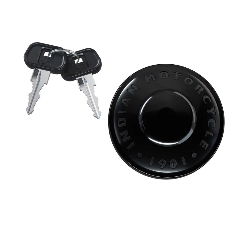 Indian Motorcycle Locking Fuel Cap, Matte Black | 2884600-266