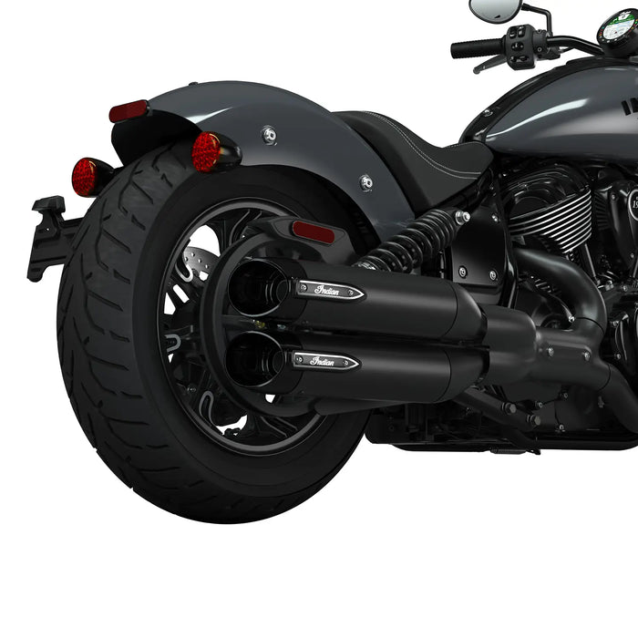 Indian Motorcycle Slash Cut Exhaust Tips, Black | 2884721-266