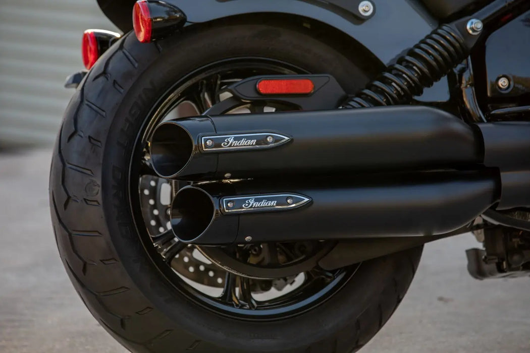 Indian Motorcycle Slash Cut Exhaust Tips, Black | 2884721-266