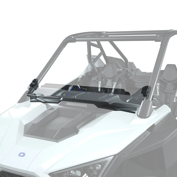 Polaris Lock & Ride Half Windshield - Hard Coat Poly, Low | 2884746