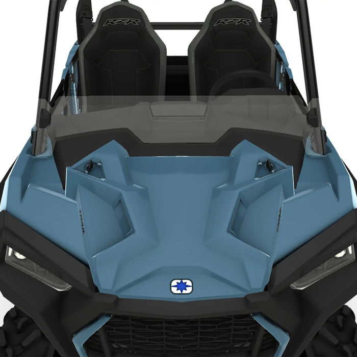 Polaris Lock & Ride Half Windshield - Hard Coat Poly | 2884768