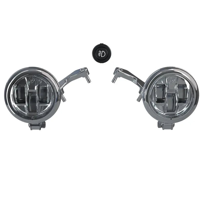 Indian Motorcycle Pathfinder S LED Driving Lights Mount, Chrome | 2884899-156