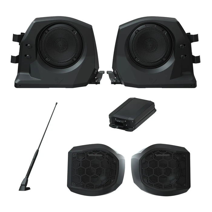 Polaris Stage 2 & 3 Audio Kit - Front + Rear Speakers by Rockford Fosgate® | 2885163