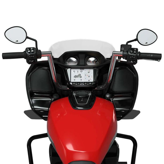 Indian Motorcycle Mitered Mid Rise Handlebar, Chrome | 2889333-156