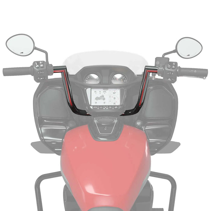Indian Motorcycle Mitered Mid Rise Handlebar, Chrome | 2889333-156
