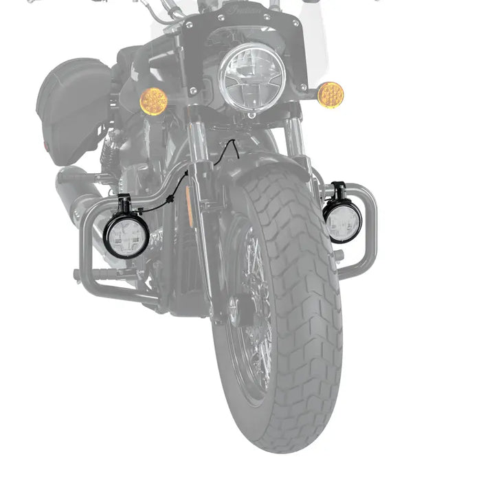 Indian Motorcycle Pathfinder LED Driving Lights Mount, Black | 2890253-266
