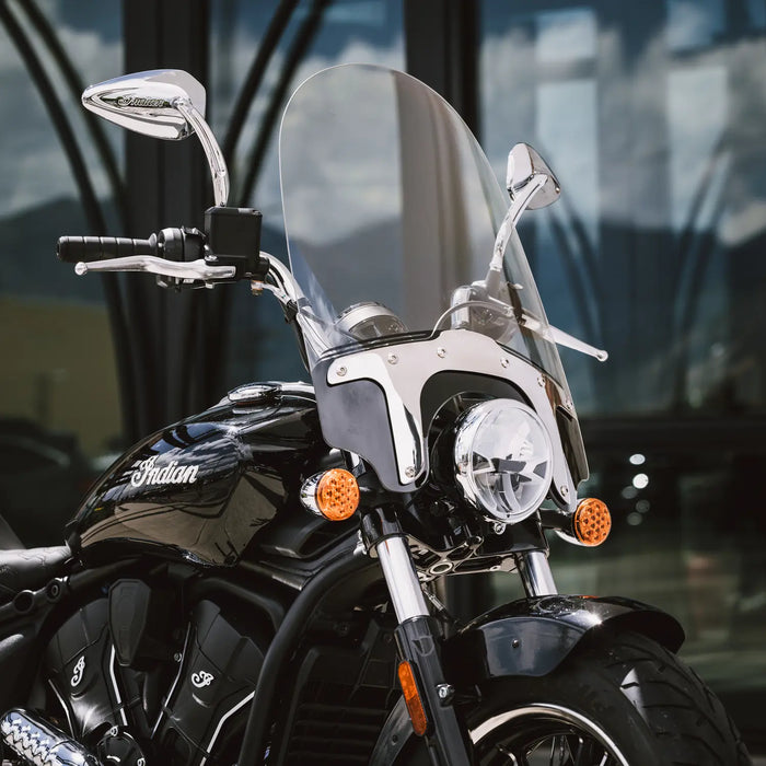 Indian Motorcycle 20 in. Quick Release Touring Windshield, Mid, Chrome | 2890338-410