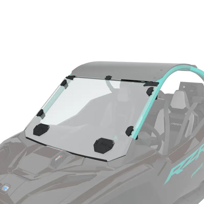 Polaris Lock & Ride Full Vented Windshield - Hard Coat Poly, 2-Seat | 2890376