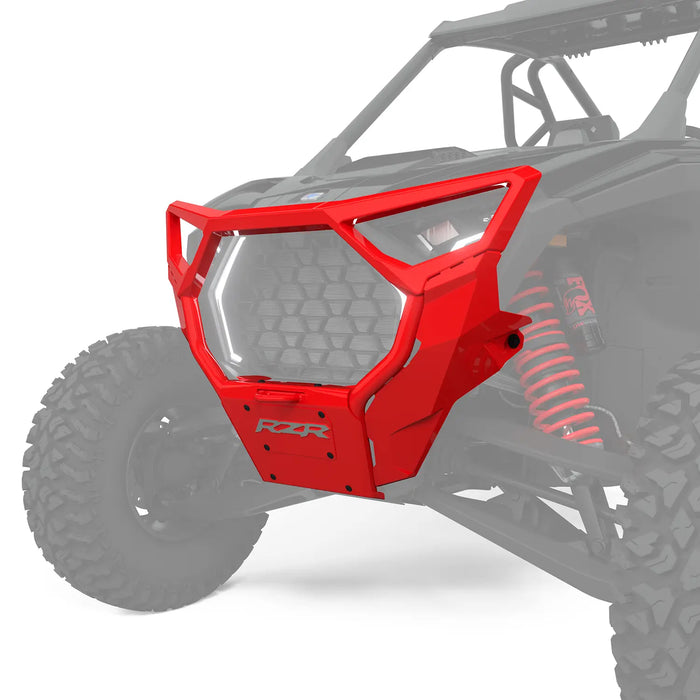 Polaris Front High Coverage Bumper, Red | 2890390-293