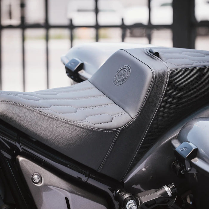 Indian Motorcycle 2-Up High Bolster Seat, Black | 2890997-VBA
