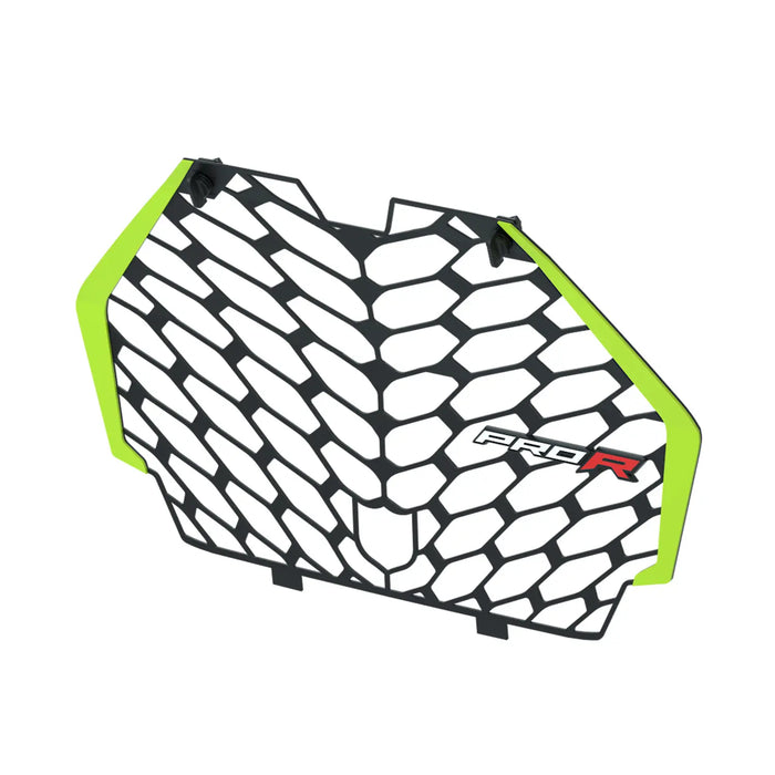 Polaris Pro Armor Aluminum Front Grille, Neon Lime | 2891093-801