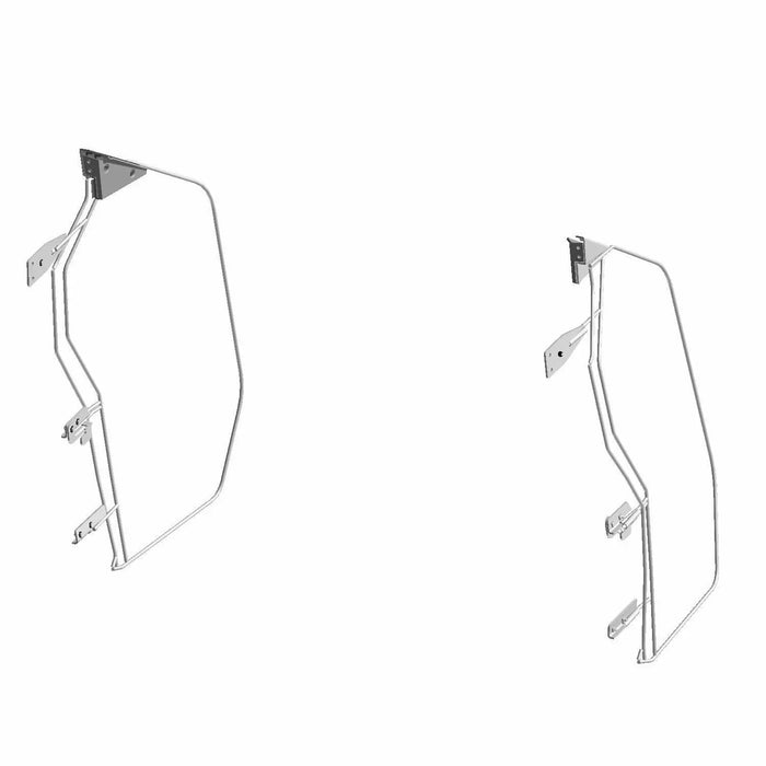 Polaris Zip Window Upper Doors for GENERAL, Front, Canvas, Set of 2 | 2891286