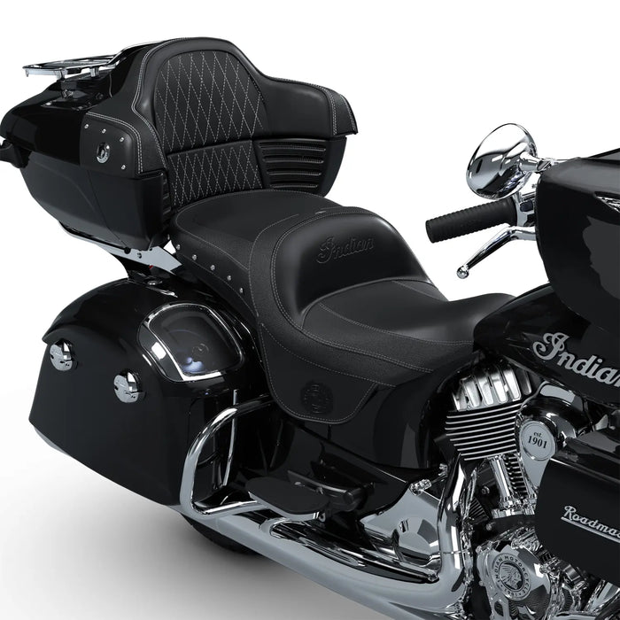 Indian Motorcycle ClimaCommand Classic Seat, RIDE COMMAND Enabled, Black | 2891393-VBB