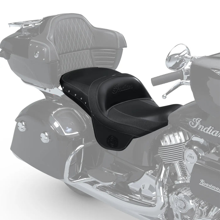 Indian Motorcycle ClimaCommand Classic Seat, RIDE COMMAND Enabled, Black | 2891393-VBB