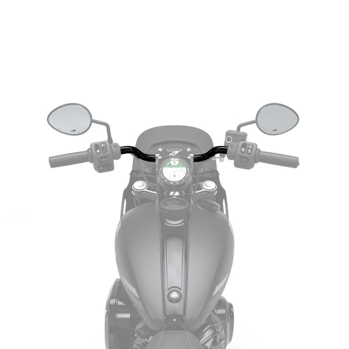 Indian Motorcycle 2" Reduced Reach Pullback Handlebars, Gloss Black | 2891593-266