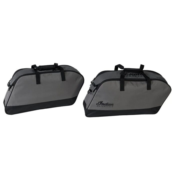 Indian Motorcycle Spirit Lake Saddlebag Liner Travel Bags, Black & Gray, Pair | 2891696