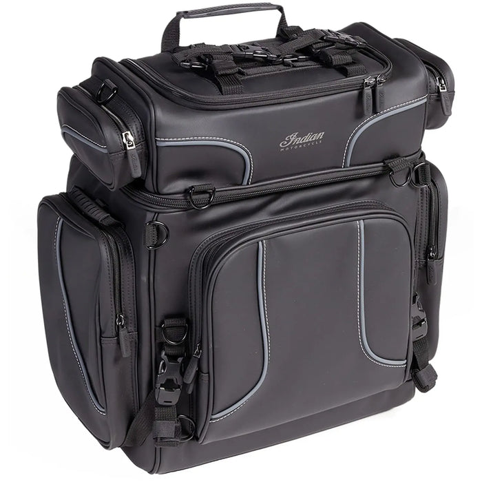 Indian Motorcycle Spirit Lake Wheeled Touring Bag, Black & Gray | 2891698