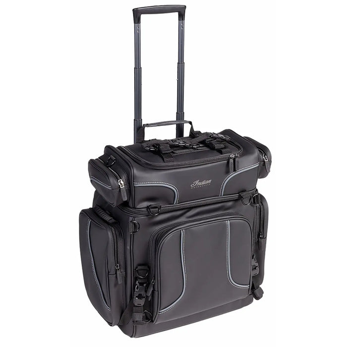 Indian Motorcycle Spirit Lake Wheeled Touring Bag, Black & Gray | 2891698