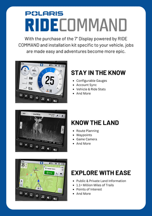 Polaris 7" RIDE COMMAND Display | 2884072