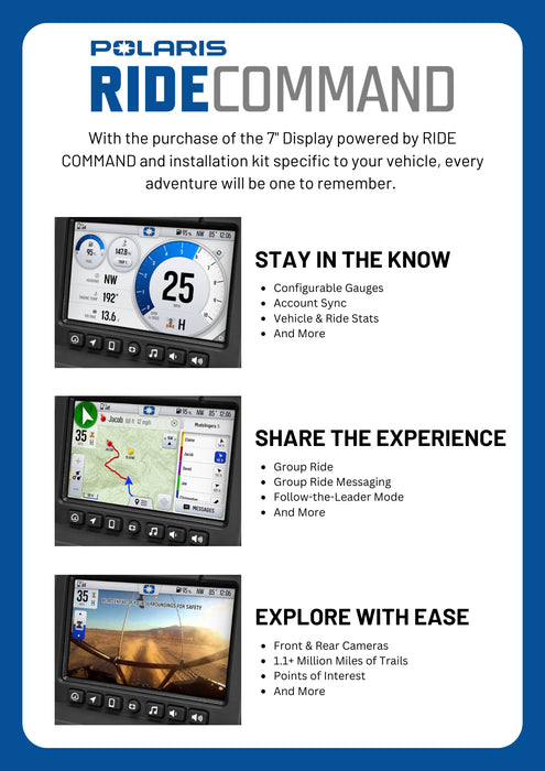 Polaris 7” Display Powered by RIDE COMMAND | 2890898