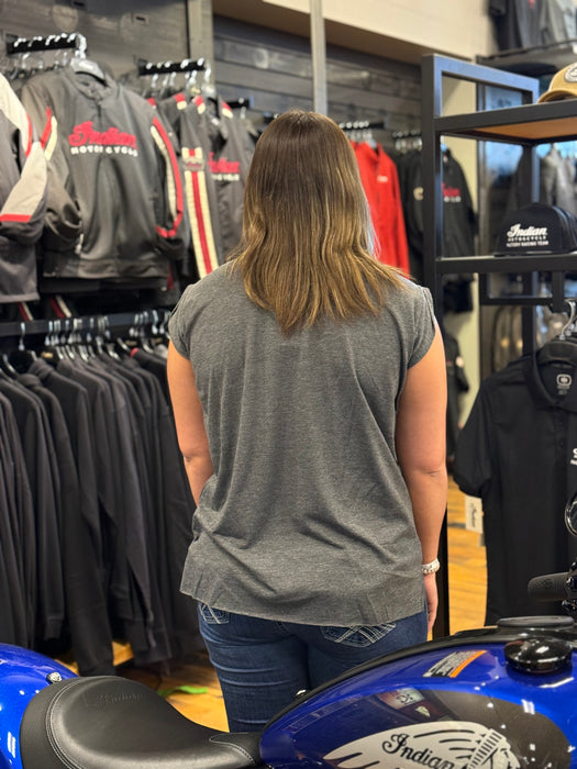 Indian Motorcycle Women's IMC X HH Speed Shop Tank, Gray  | 2866554