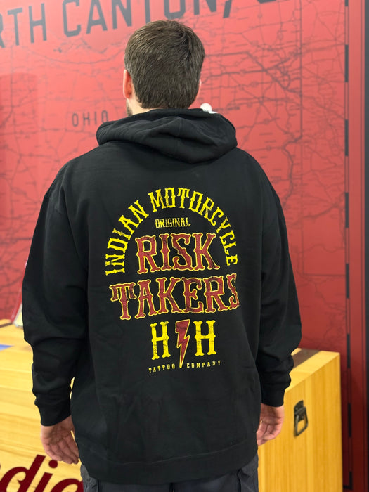 Indian Motorcycle Men's IMC X HH Risk Takers Hoodie, Black | 2866553