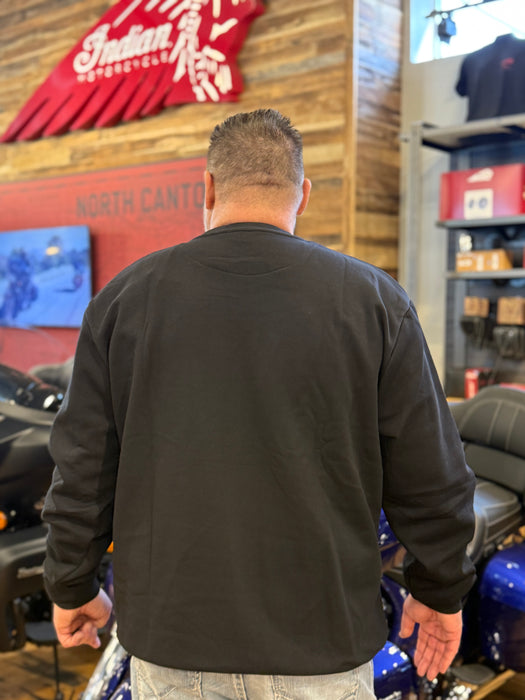 Indian Motorcycle Men's Essential Script Logo Sweatshirt, Black | 2865619