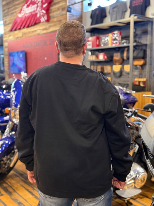 Indian Motorcycle Men's Essential Script Logo Sweatshirt, Black | 2865619