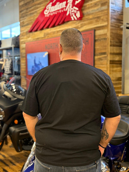 Indian Motorcycle Men's Essential Script Logo Tee, Black | 2865600